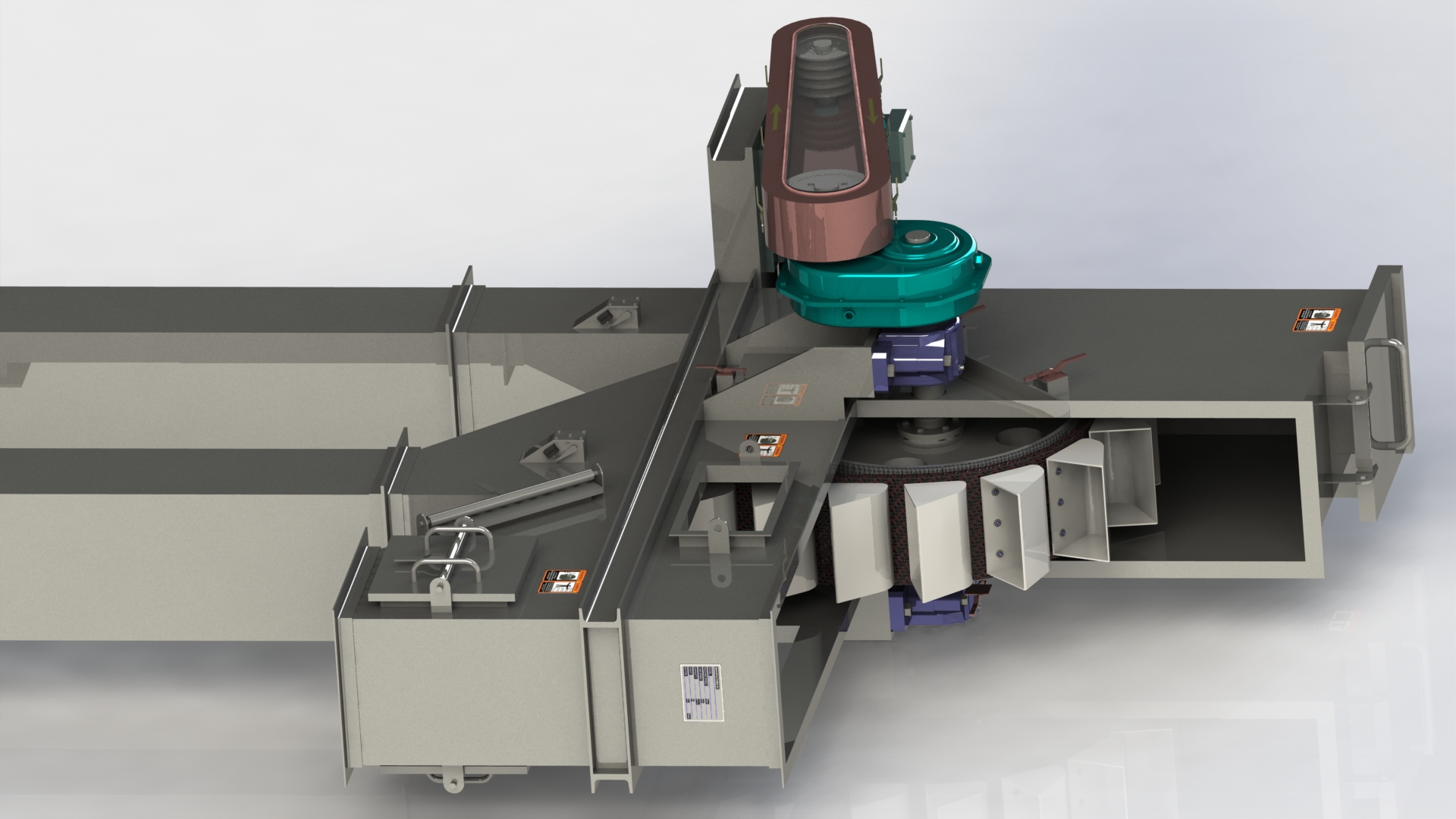 链斗升降机核心结构三维建模图纸 SOLIDWORKS设计